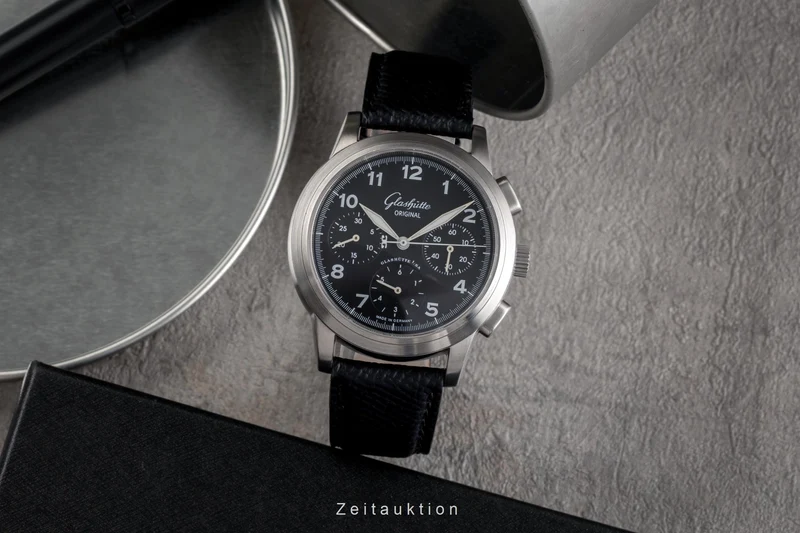 Glashütte Senator chronograph steel automatic men's watch 1-39-31-13-17-04 [2503655]