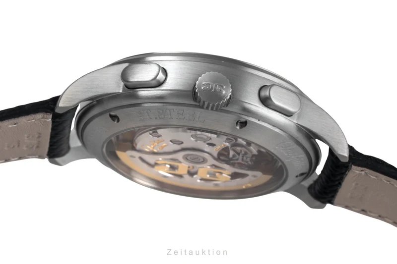 Glashütte Senator chronograph steel automatic men's watch 1-39-31-13-17-04 [2503655]