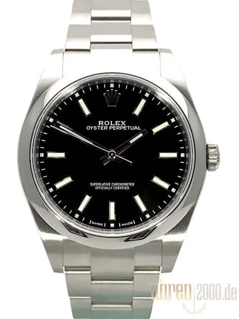 Rolex Oyster Perpetual 39 114300 Schwarz LC100 ungetragen