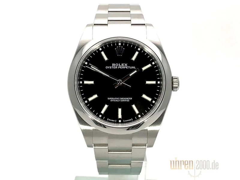 Rolex Oyster Perpetual 39 114300 Schwarz LC100 ungetragen