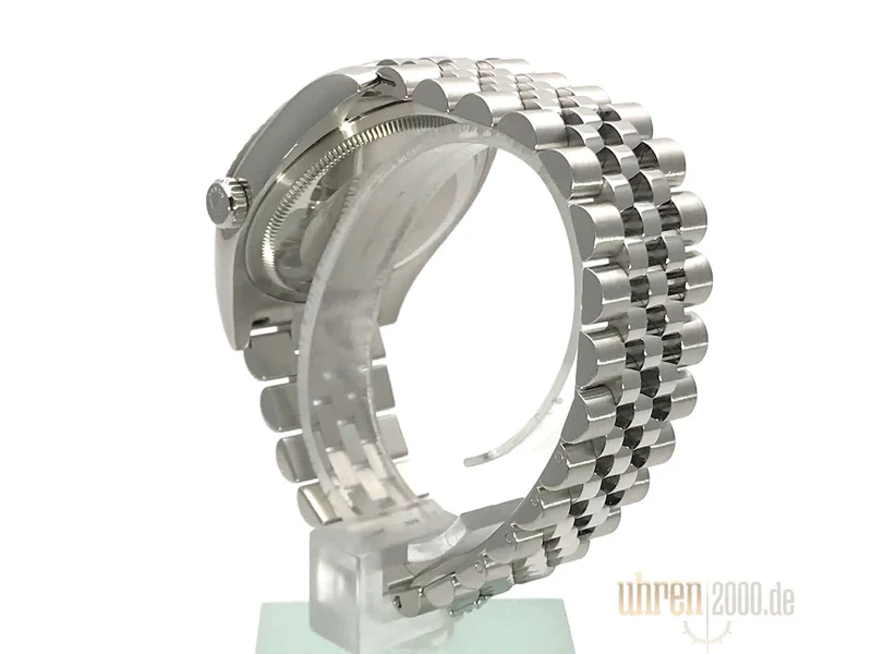 Rolex Datejust 36 Edelstahl Weißgold 116234 Silber Diamant Jubile aus 2011 LC100