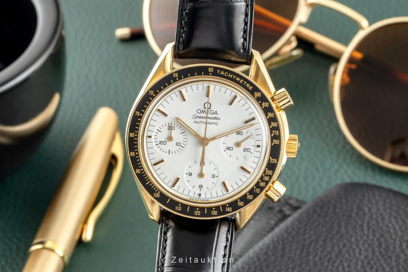 Omega Speedmaster chronograph 18 ct gold automatic men's watch 3612.20.20, 175.0032 LP: 21300EUR [2400641]