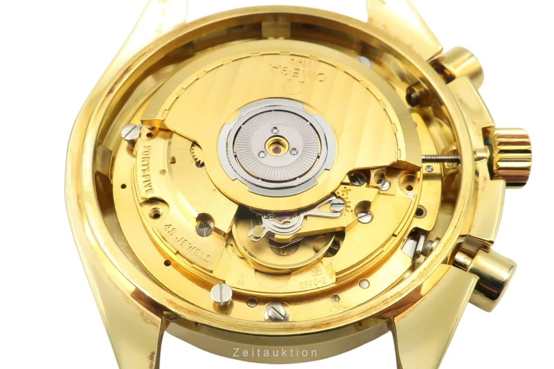 Omega Speedmaster chronograph 18 ct gold automatic men's watch 3612.20.20, 175.0032 LP: 21300EUR [2400641]