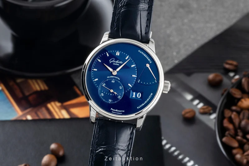 Glashütte PanoReserve steel manual winding men's watch 1-65-01-26-12-35 LP: 11800EUR [2400637]