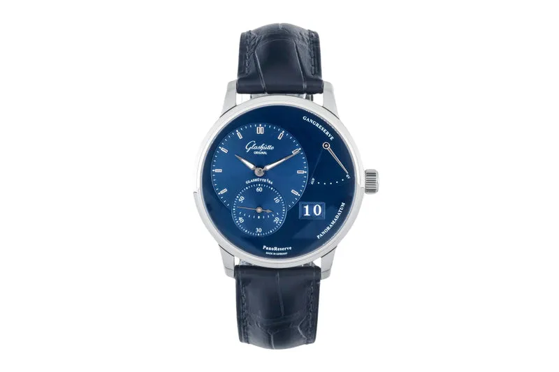 Glashütte PanoReserve steel manual winding men's watch 1-65-01-26-12-35 LP: 11800EUR [2400637]