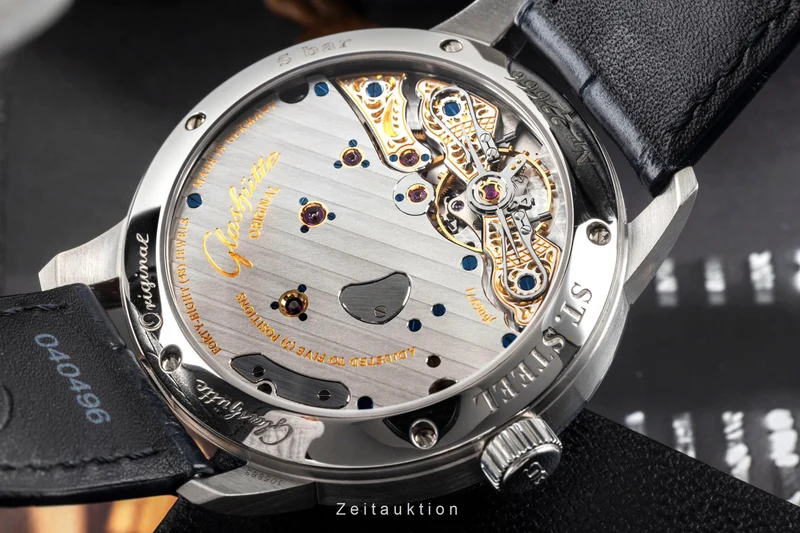 Glashütte PanoReserve steel manual winding men's watch 1-65-01-26-12-35 LP: 11800EUR [2400637]