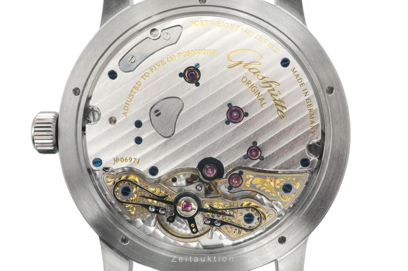 Glashütte PanoReserve steel manual winding men's watch 1-65-01-26-12-35 LP: 11800EUR [2400637]