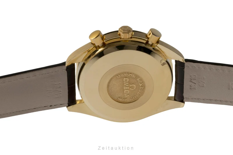 Omega Speedmaster chronograph 18 ct gold automatic men's watch 3131.20, BA 175.0034 LP: 21300EUR [2400627]