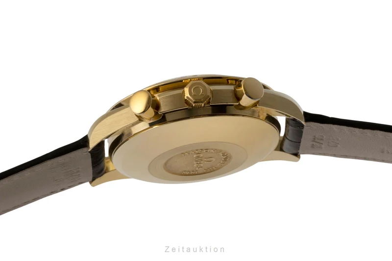 Omega Speedmaster chronograph 18 ct gold automatic men's watch 3131.20, BA 175.0034 LP: 21300EUR [2400627]