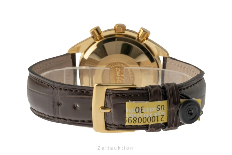 Omega Speedmaster chronograph 18 ct gold automatic men's watch 3131.20, BA 175.0034 LP: 21300EUR [2400627]