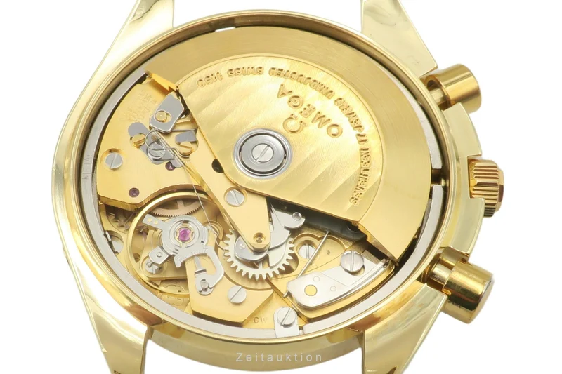 Omega Speedmaster chronograph 18 ct gold automatic men's watch 3131.20, BA 175.0034 LP: 21300EUR [2400627]