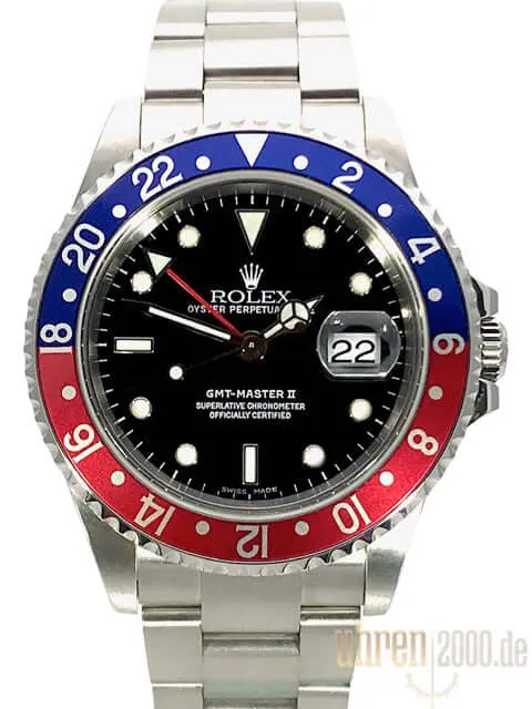 Rolex GMT Master II Ref. 16710 Pepsi aus 2002 P-Serie LC100