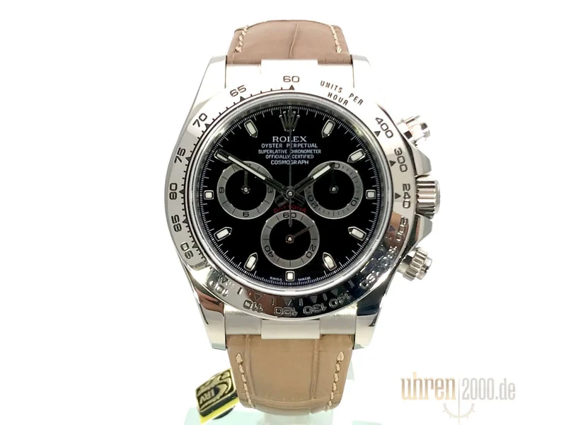 Rolex Cosmograph Daytona 116519 Weißgold Leder Slate aus 2013