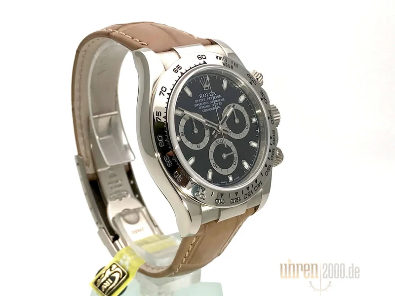 Rolex Cosmograph Daytona 116519 Weißgold Leder Slate aus 2013