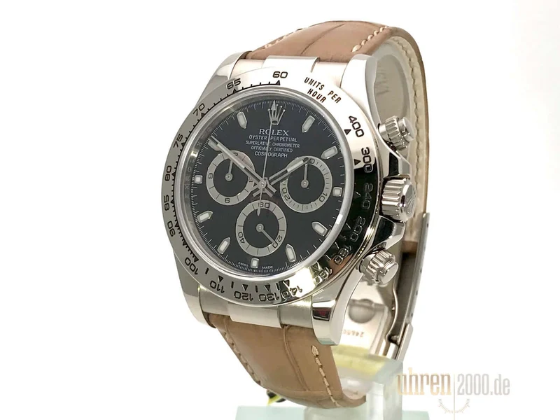 Rolex Cosmograph Daytona 116519 Weißgold Leder Slate aus 2013