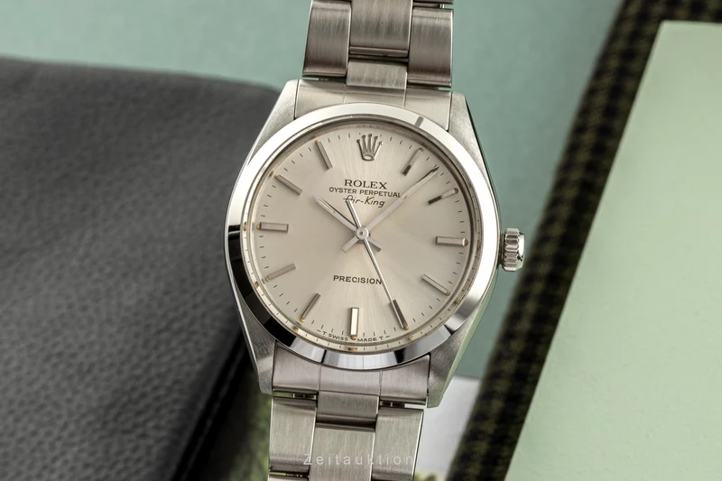 Rolex Air King steel automatic men's watch 5500 LP: 7600EUR [2305585]