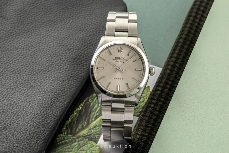 Rolex Air King steel automatic men's watch 5500 LP: 7600EUR [2305585]