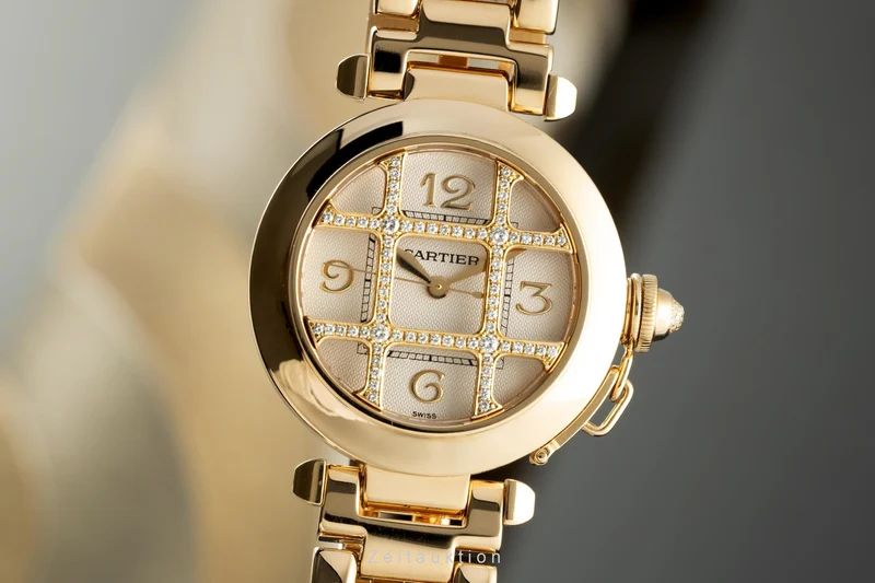 Cartier Pasha 18 ct gold automatic women's watch 2399 [2104282]