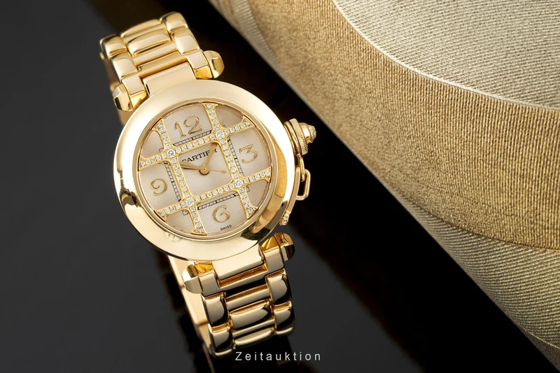 Cartier Pasha 18 ct gold automatic women's watch 2399 [2104282]