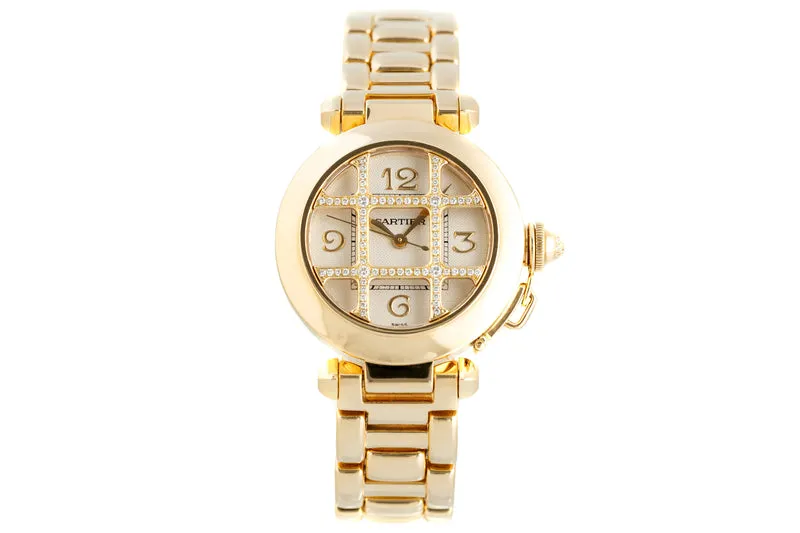 Cartier Pasha 18 ct gold automatic women's watch 2399 [2104282]