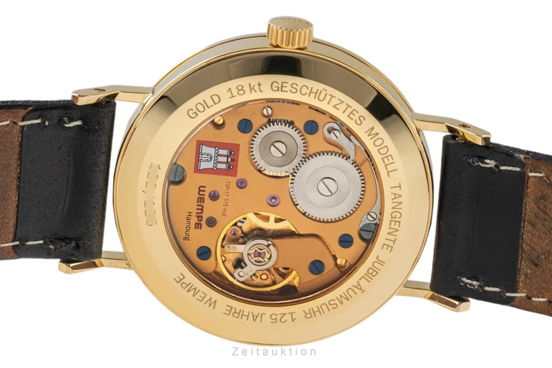 Nomos Tangente 18 ct gold manual winding men's watch Tangente (125 Wempe Anniversary) Limited [2305507]