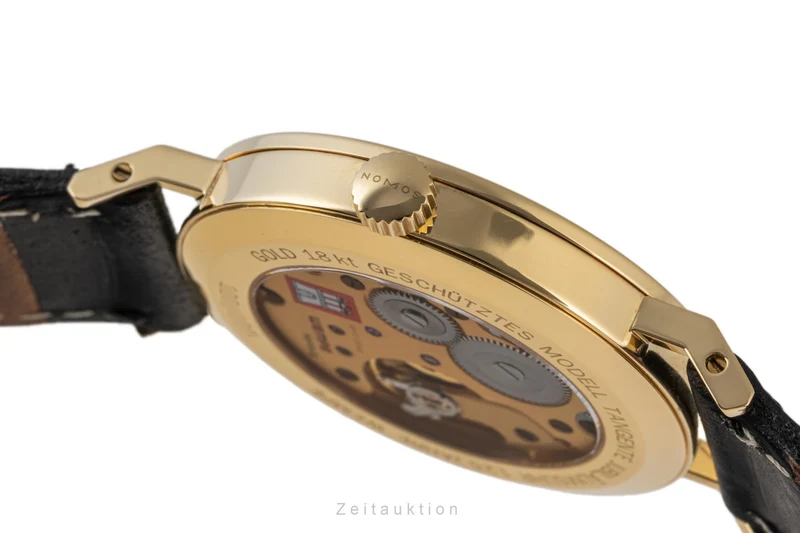 Nomos Tangente 18 ct gold manual winding men's watch Tangente (125 Wempe Anniversary) Limited [2305507]