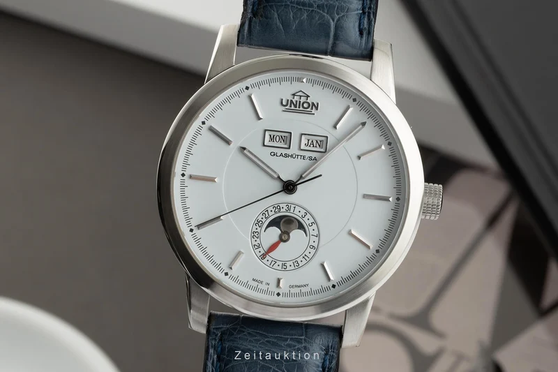Union Glashütte Tradition Vollkalender steel automatic men's watch 26-41-01-02-10 [2305505]