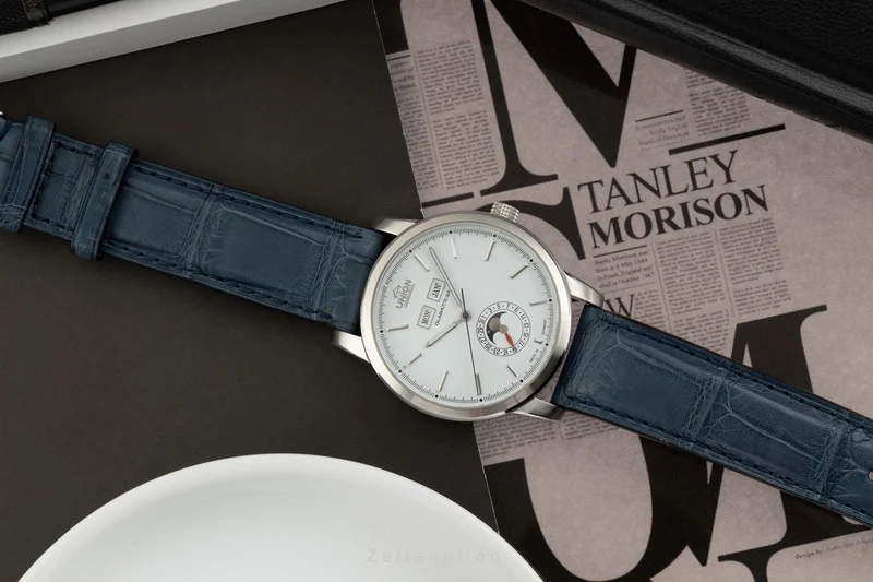 Union Glashütte Tradition Vollkalender steel automatic men's watch 26-41-01-02-10 [2305505]