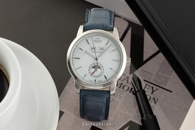 Union Glashütte Tradition Vollkalender steel automatic men's watch 26-41-01-02-10 [2305505]