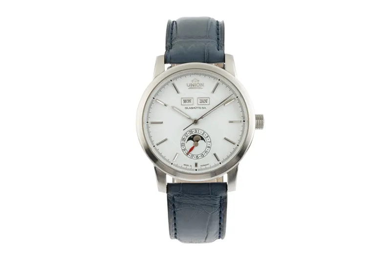 Union Glashütte Tradition Vollkalender steel automatic men's watch 26-41-01-02-10 [2305505]