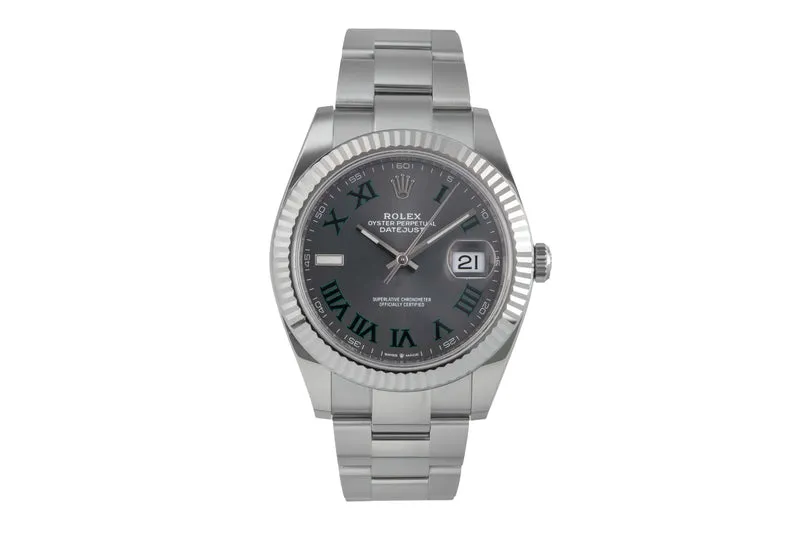 Rolex Datejust steel / white gold automatic men's watch 126334 [2503658]
