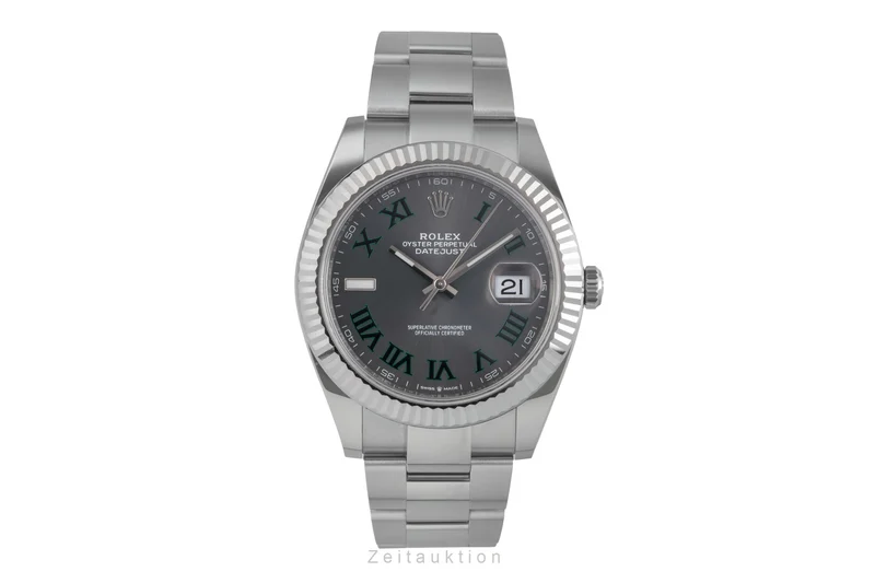 Rolex Datejust steel / white gold automatic men's watch 126334 [2503658]