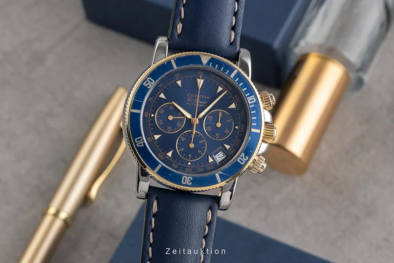 Zenith Rainbow chronograph steel / gold automatic men's watch 53.0370.400 [2503232]