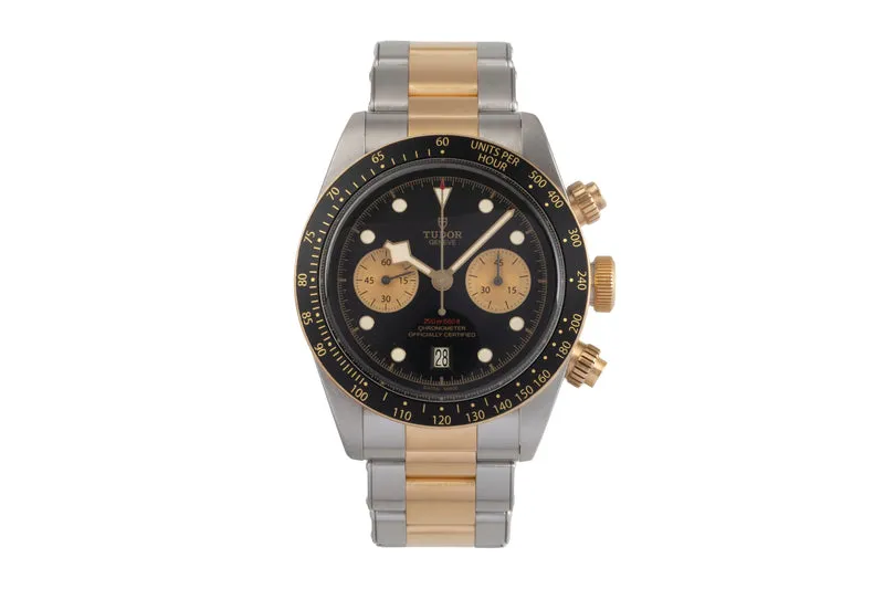 Tudor Black Bay chronograph steel / gold automatic men's watch 79363N LP: 8410EUR [2503452]