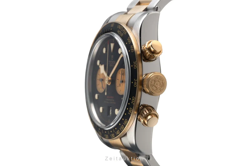 Tudor Black Bay chronograph steel / gold automatic men's watch 79363N LP: 8410EUR [2503452]
