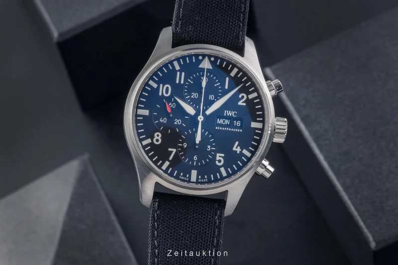 IWC Fliegerchronograph chronograph steel automatic men's watch IW377709 LP: 7300EUR [2503498]