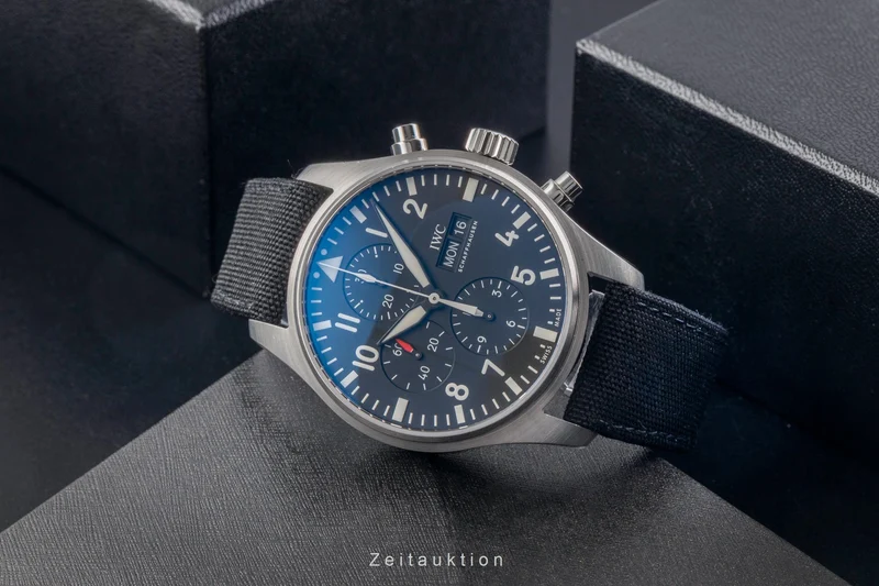 IWC Fliegerchronograph chronograph steel automatic men's watch IW377709 LP: 7300EUR [2503498]