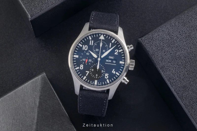IWC Fliegerchronograph chronograph steel automatic men's watch IW377709 LP: 7300EUR [2503498]