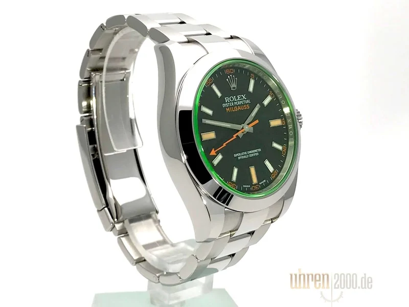 Rolex Oyster Perpetual Milgauss 116400GV aus 2015 LC100