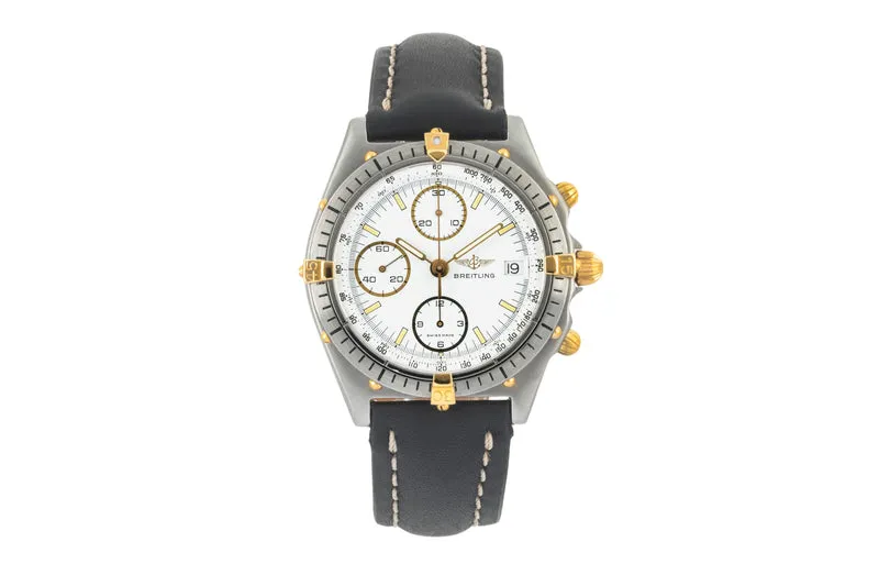 Breitling Chronomat chronograph gilt / steel automatic men's watch 81.950 Vintage [2400497]