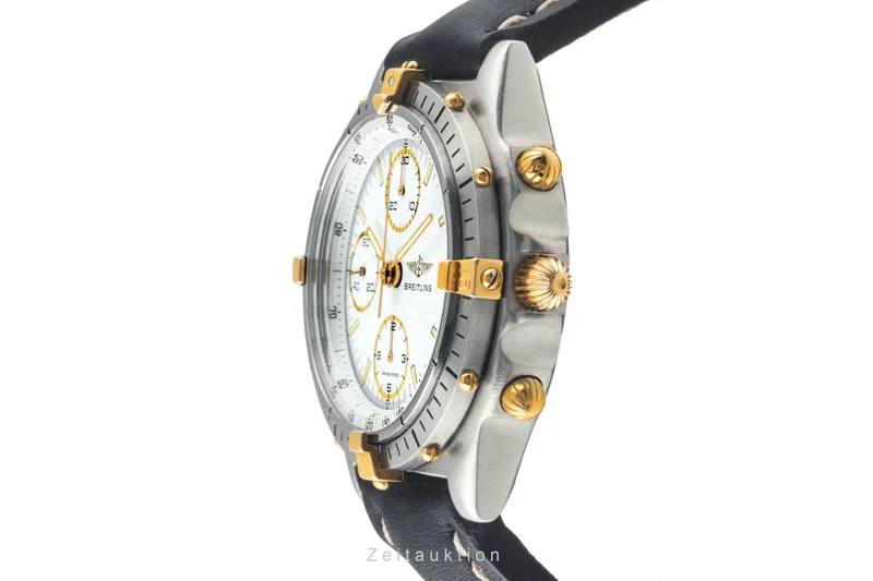 Breitling Chronomat chronograph gilt / steel automatic men's watch 81.950 Vintage [2400497]