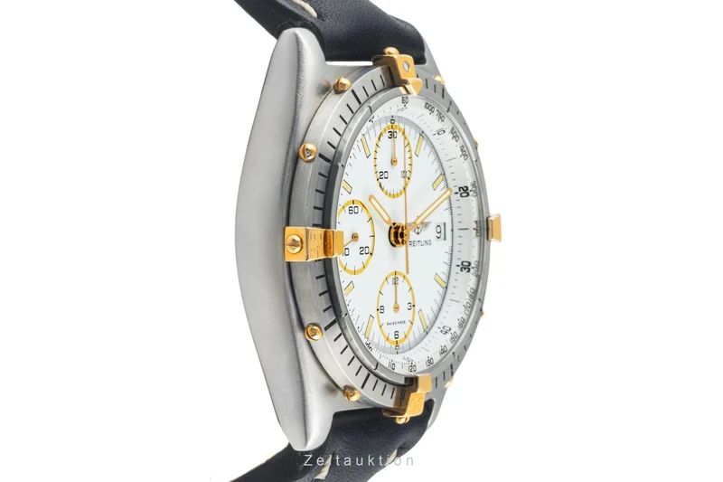 Breitling Chronomat chronograph gilt / steel automatic men's watch 81.950 Vintage [2400497]