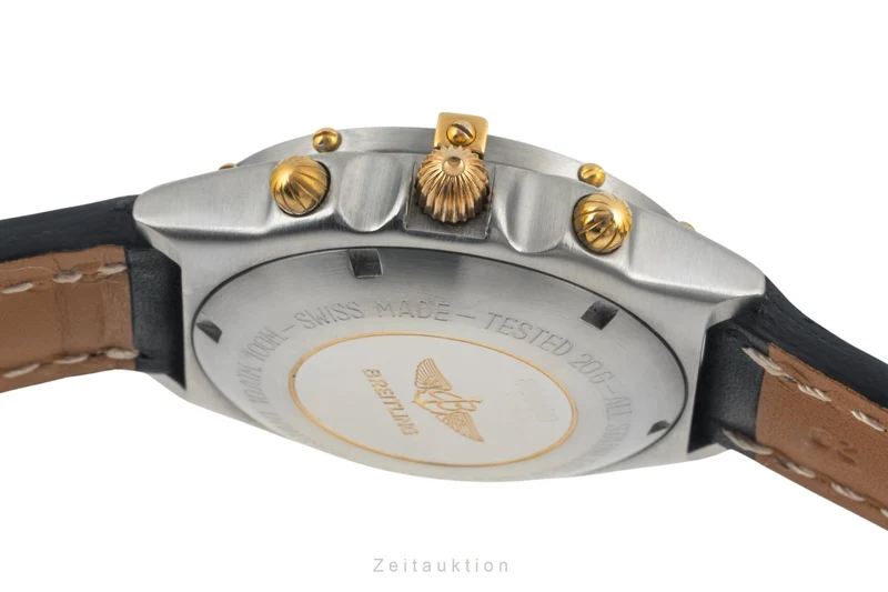 Breitling Chronomat chronograph gilt / steel automatic men's watch 81.950 Vintage [2400497]