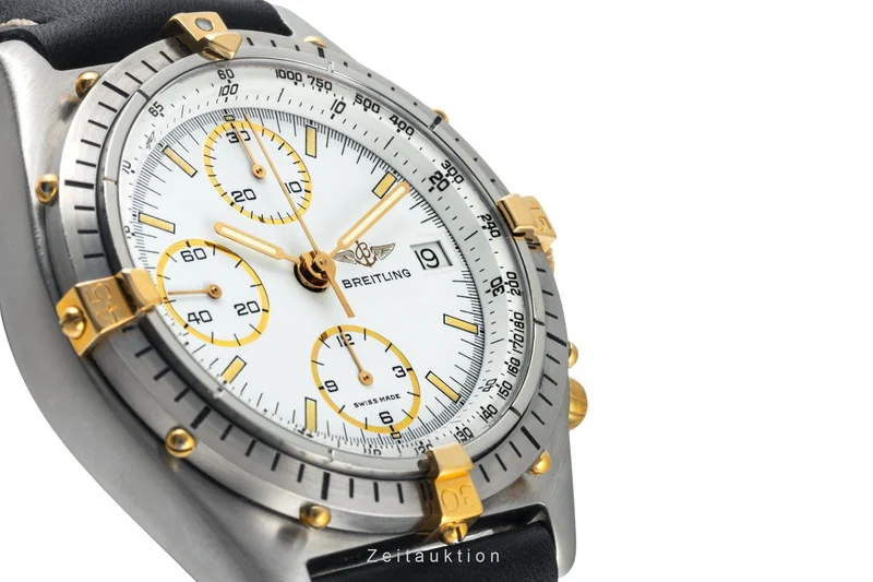 Breitling Chronomat chronograph gilt / steel automatic men's watch 81.950 Vintage [2400497]