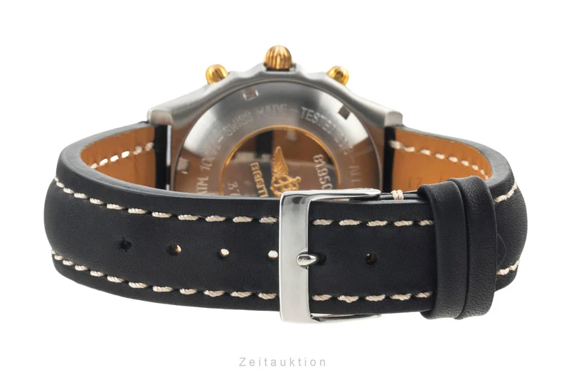 Breitling Chronomat chronograph gilt / steel automatic men's watch 81.950 Vintage [2400497]