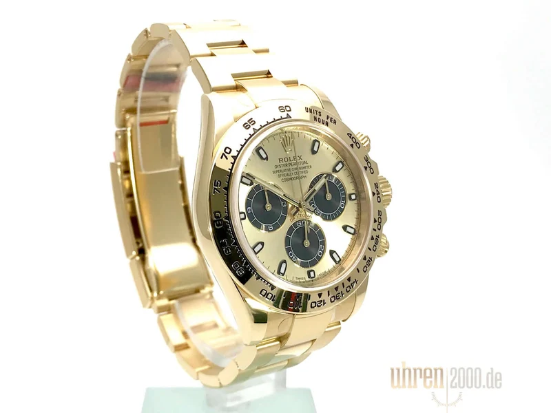 Rolex Cosmograph Daytona Gelbgold 116508 Schwarz Champagner aus 2017