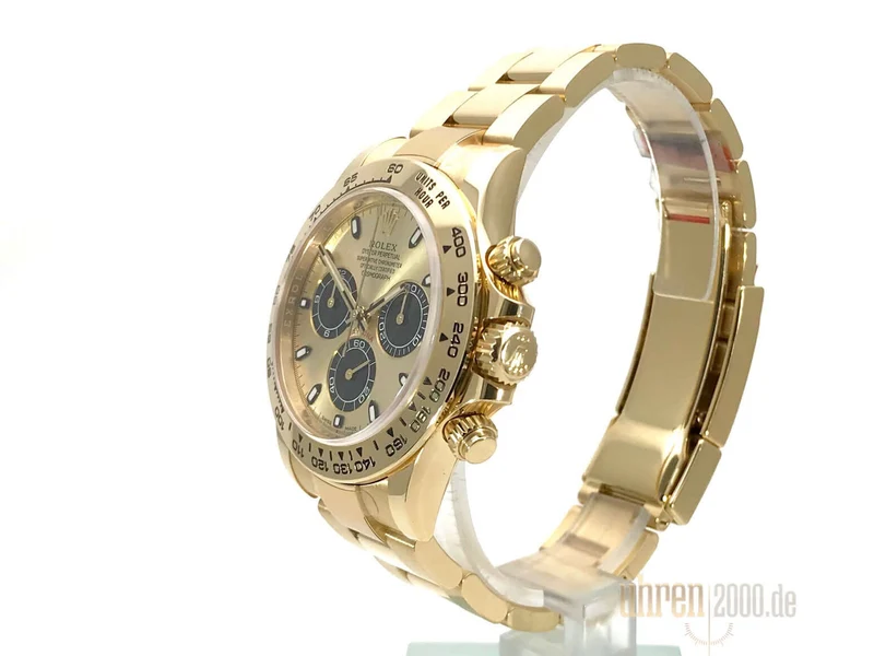 Rolex Cosmograph Daytona Gelbgold 116508 Schwarz Champagner aus 2017