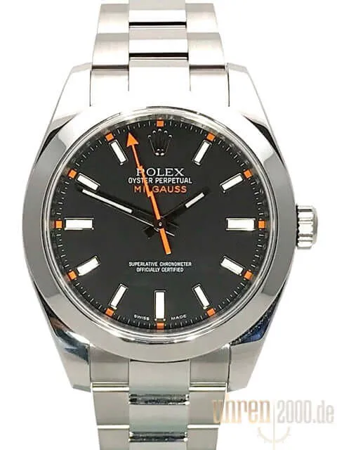Rolex Milgauss 116400 schwarzes Zifferblatt aus 2009