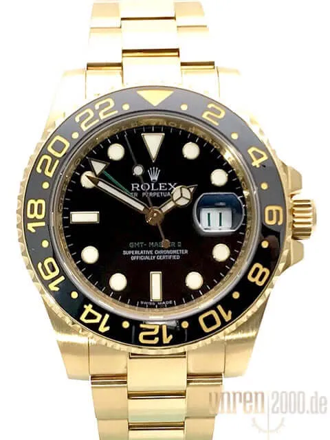 Rolex GMT-Master II Gelbgold 116718LN aus 2010 LC100