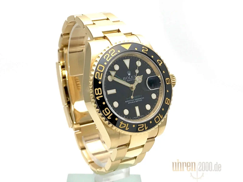 Rolex GMT-Master II Gelbgold 116718LN aus 2010 LC100